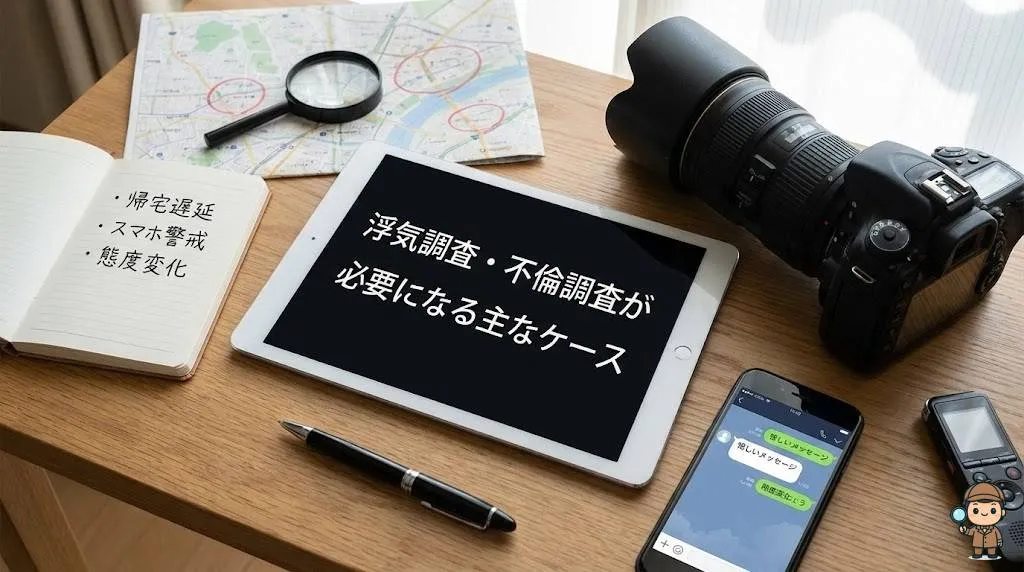 沖縄市で浮気調査・不倫調査が必要になる主なケース